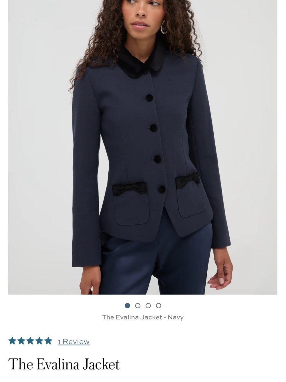 Hill House Evalina Jacket - Navy